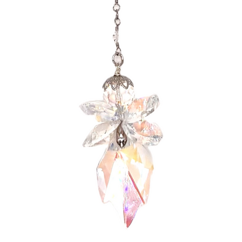 Unique handmade Fairy suncatcher made of rare Swarovski crystals named Flame. She comes with magical story card and ready to gift in pretty box. 