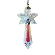 Handmade Angel suncatcher in beautiful Aurora Borealis Crystals with a magical story that comes packaged as gift with story card and gift box. 