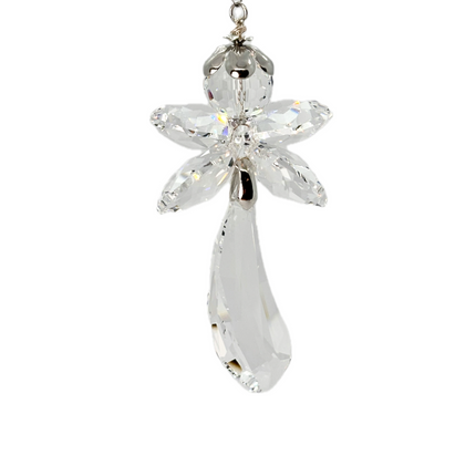 Unique handmade Fairy Angel sun catcher made from rare Swarovski crystals name Celeste.  She come with magical story card and packaged as gift.