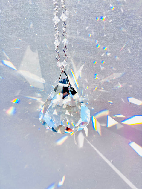 Rare Swarovski Dreidel creating magnificent sparkle and prisms of light and rainbows. 
