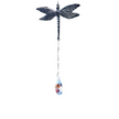 Handcrafted suncatcher featuring a pewter dragonfly with a Rare Swarovski Crystal dangling from a crystal strand. 