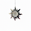 Handcrafted suncatcher featuring a pewter sun with a Swarovski Hex Crystal inside hung on a Swarovski Crystal strand with hook.  Named Sunspired with magical story card and packaged as gift.